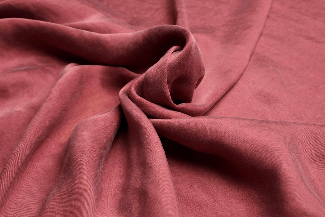 Cupro Viscose Satin Twill, Vegan Certified - Light-weight AQUA-Fabric-FabricSight