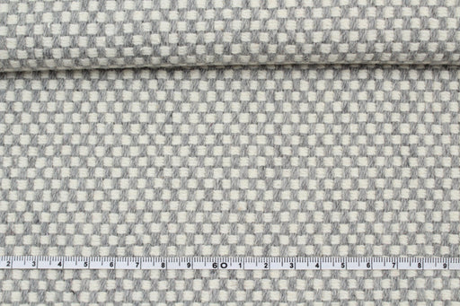 Double Face Recycled Wool - Chess Pattern-Fabric-FabricSight