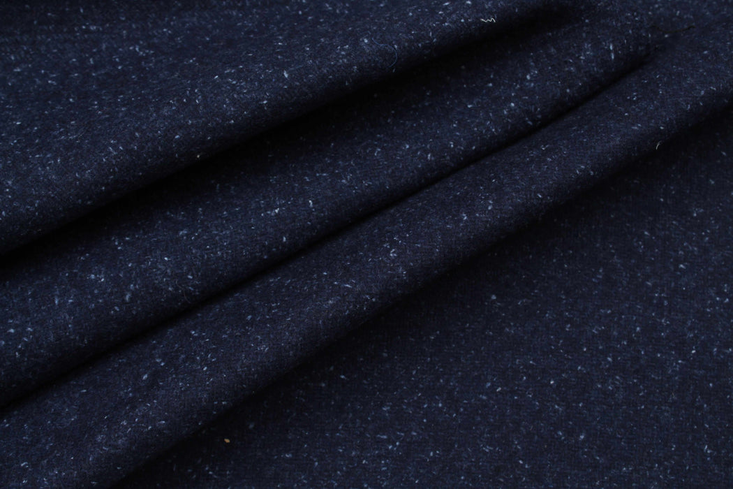 Double Face Wool Fabric for Coats and Accessories - Navy-Fabric-FabricSight