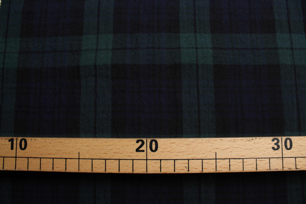 swatch-Double Muslin Organic Cotton Over Shirt - Checks-Fabric-FabricSight