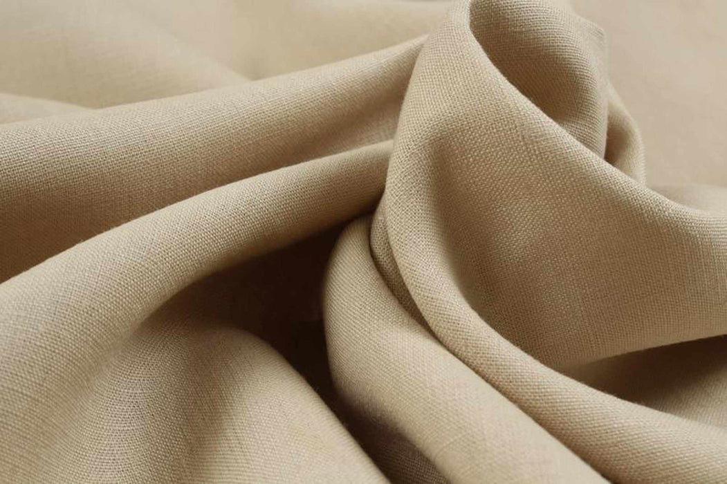 European Certified Linen for Bottoms - Camel Brown - 30 colors available-Fabric-FabricSight