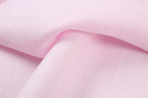European Flax Washed Luxury Linen - Pink (Remnant)-Remnant-FabricSight