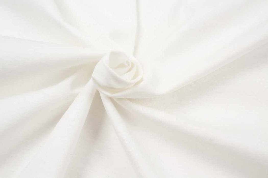 Extra Fine Pima Cotton Jersey - Light-Weight - White-Fabric-FabricSight
