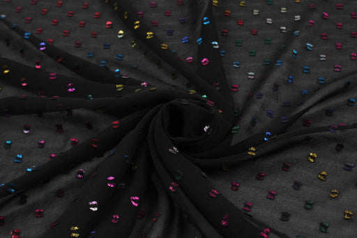 Fancy Gauze Fabric - Multicolor Dots-Fabric-FabricSight