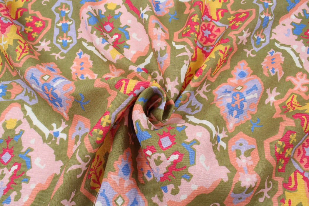 Fancy Printed Linen for Tops and Bottoms - Abstract-Fabric-FabricSight