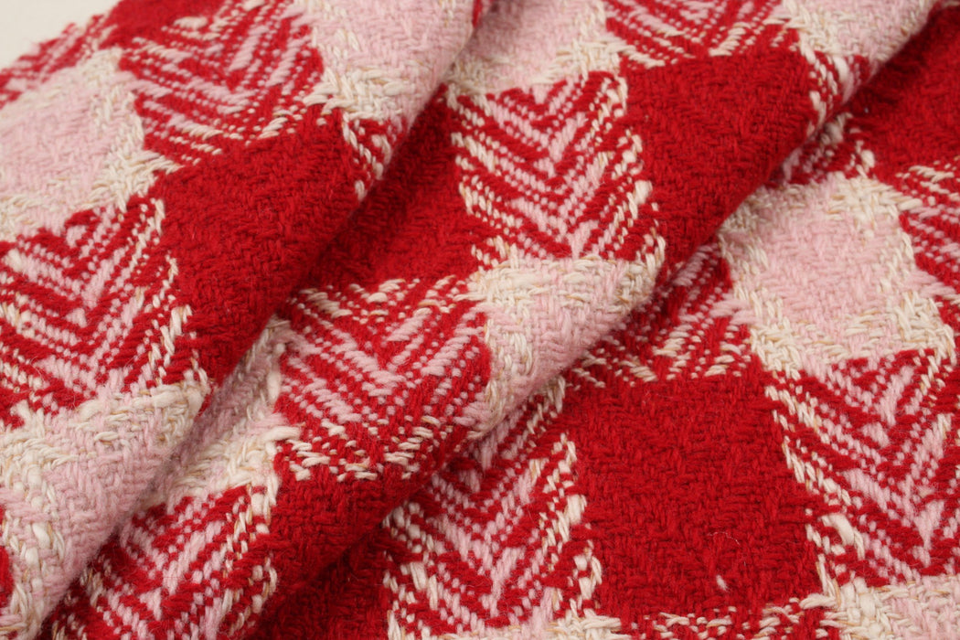 Fancy Recycled Wool Tweed - Checks-Fabric-FabricSight