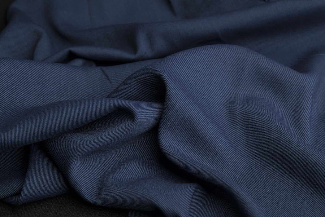 Formal Twill for Suits - TORDERA - Blue-Fabric-FabricSight