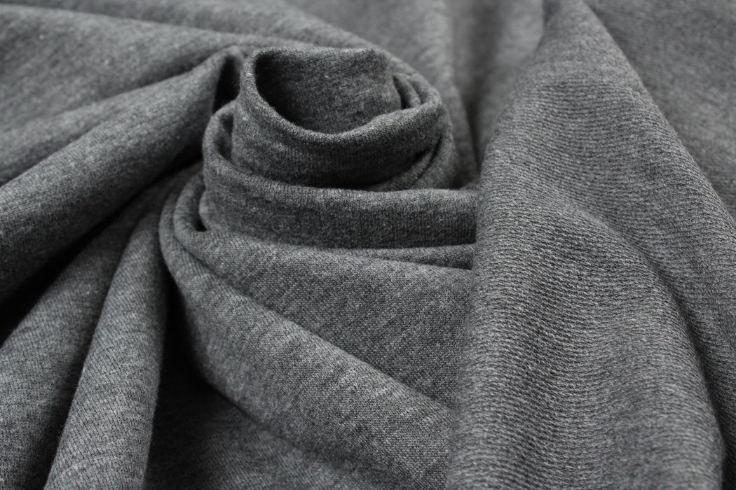 French Terry Organic Cotton Stretch for Sweatshirts-Fabric-FabricSight