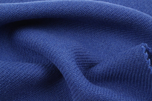 Heavy Double Face Wool for Outwear - Blue-Fabric-FabricSight