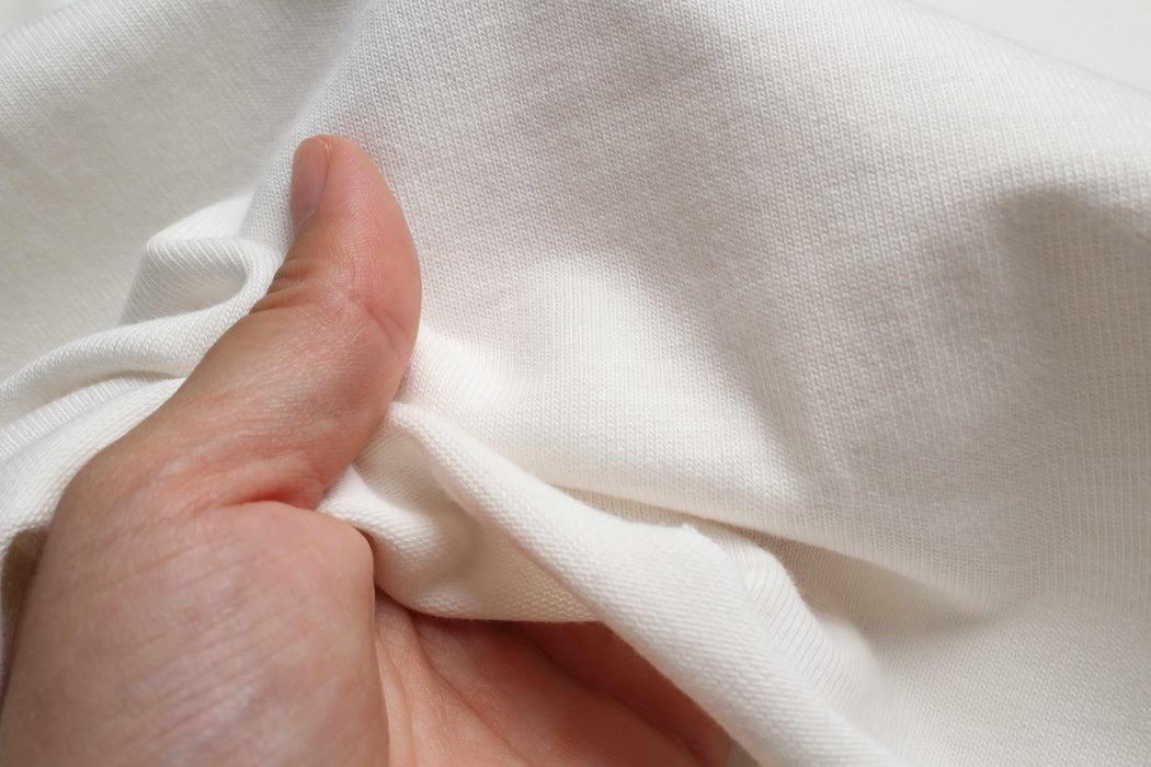 Heavyweight Organic Cotton Jersey – 100% Cotton, 310 g/m² (178 cm Width)-Fabric-FabricSight