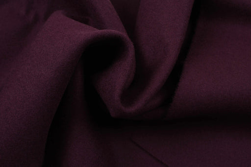 Heavyweight Virgin Wool for Coats - Purple-Fabric-FabricSight