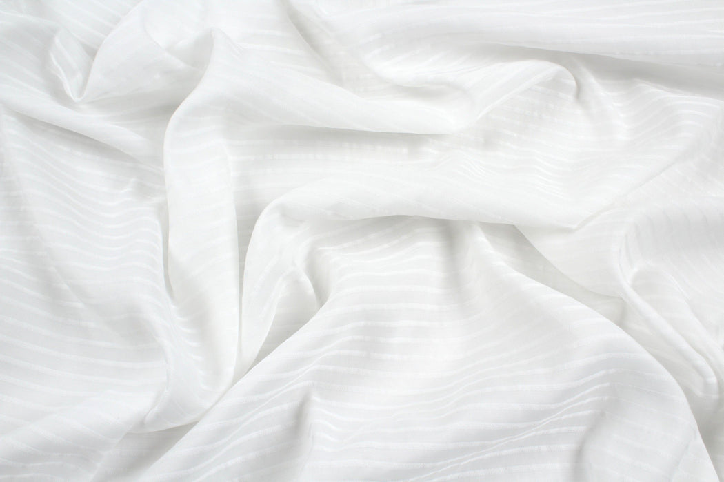 Light Acetate Modal Gauze - Stripes-Surplus-FabricSight