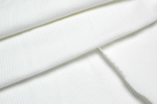 Light Organic Cotton Rib 2x2 for Tops - 20 Colors Available-Fabric-FabricSight