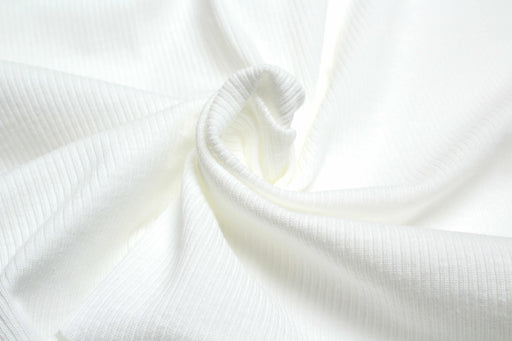 Light Organic Cotton Rib 2x2 for Tops - 20 Colors Available-Fabric-FabricSight