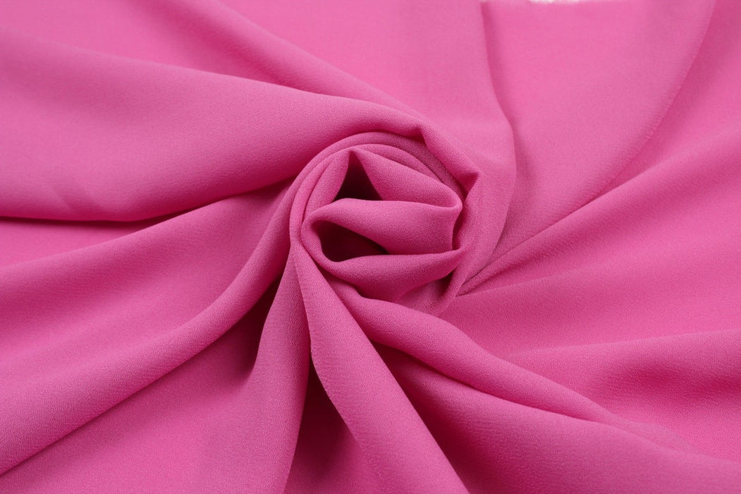Light Polyester Georgette for Blouses and Dresses - Pink-Fabric-FabricSight
