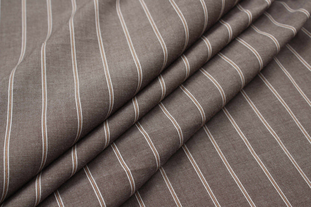 Light-Weight Cotton Stripes for Shirting - 7 Variants Available-Fabric-FabricSight