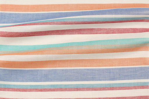Linen Cotton Shirting - Stripes-Fabric-FabricSight