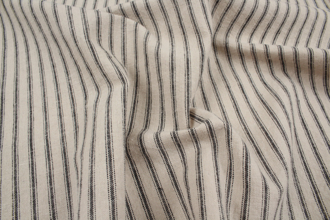 Linen Cotton for Bottoms - Stripes-Fabric-FabricSight