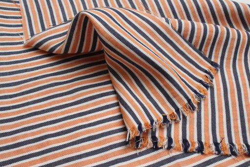 Linen-Viscose-Cotton Stripe – Multicolor – Spanish Deadstock-Fabric-FabricSight