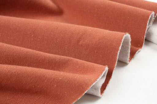 Lurex Brushed Fleece - Cotton Blend Stretch - 8 Colors Available-Roll-FabricSight
