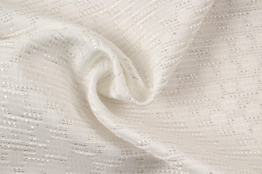 Lurex Stitches Circles Jacquard-Fabric-FabricSight