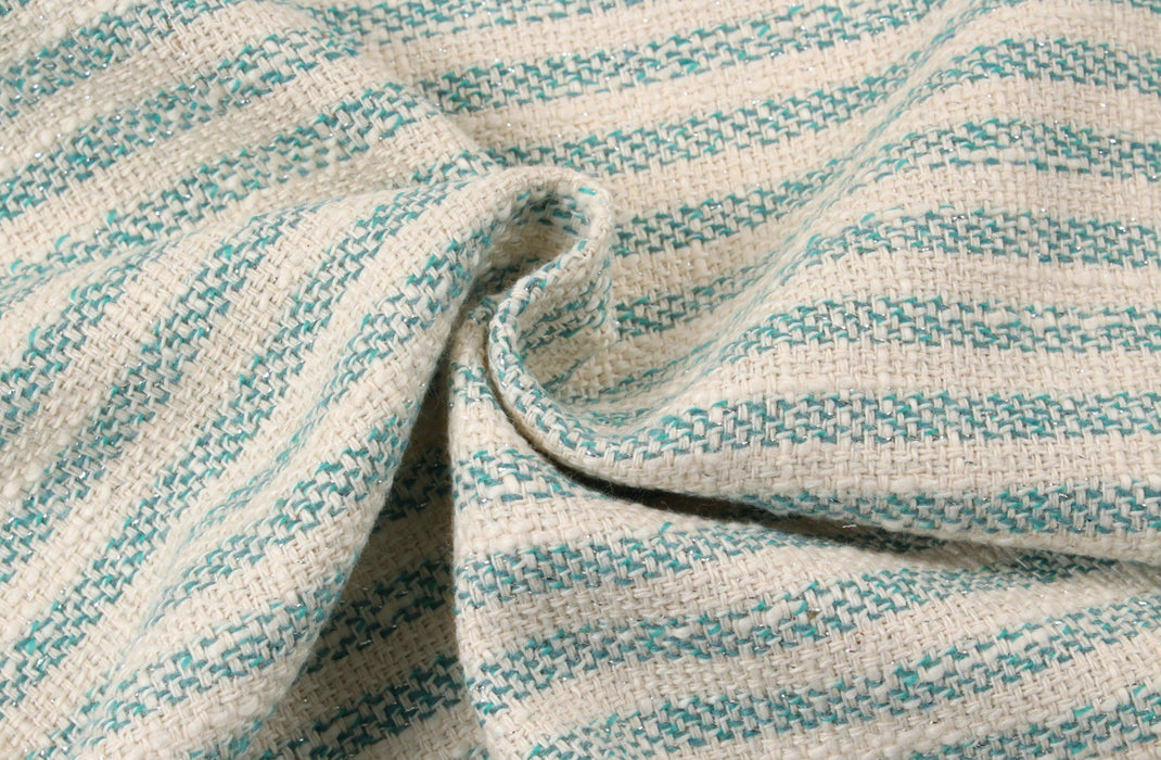 Lurex Threads Stripes Tweed-Fabric-FabricSight