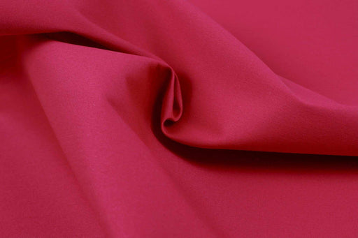Luxury Poplin for Shirting - Organic Cotton Stretch - Fuchsia (Remnant)-Remnant-FabricSight