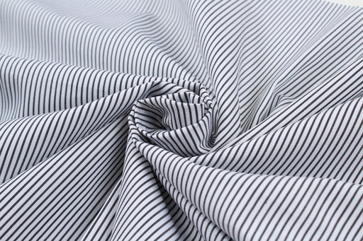 Luxury Striped Cotton Poplin for Shirting-Fabric-FabricSight