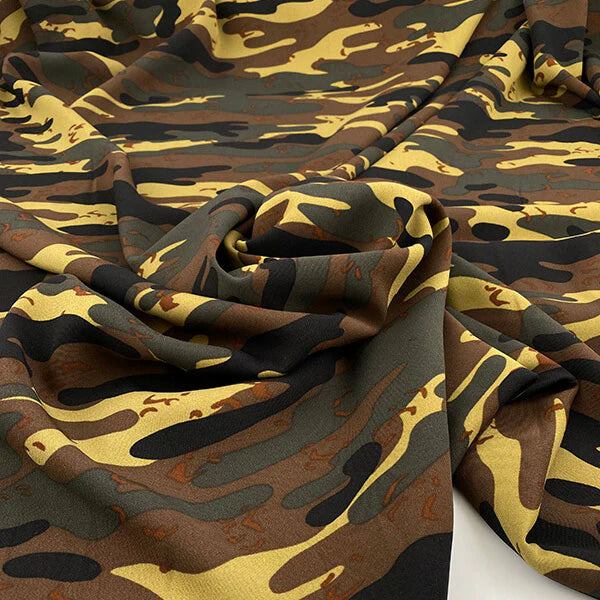 Light Printed Cady - Camo Print