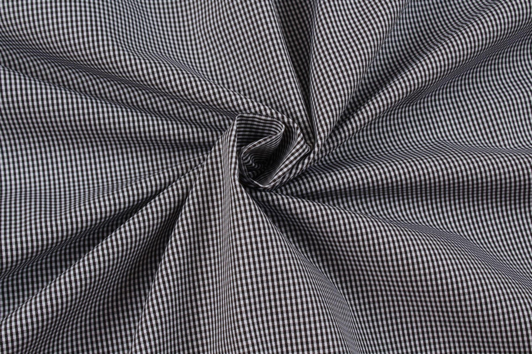 Micro-Vichy Poplin - BCI Cotton - 5 colors stock service-Fabric-FabricSight