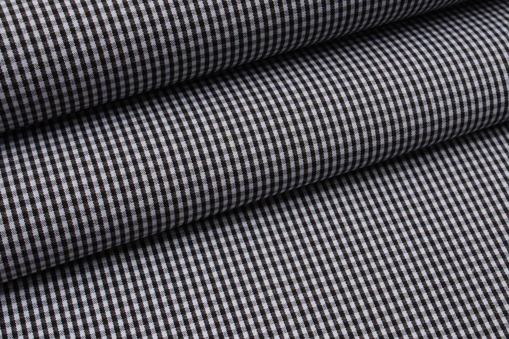 Micro-Vichy Poplin - BCI Cotton - 5 colors stock service-Fabric-FabricSight