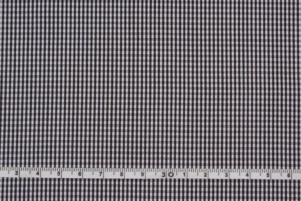 Micro-Vichy Poplin - BCI Cotton - 5 colors stock service-Fabric-FabricSight