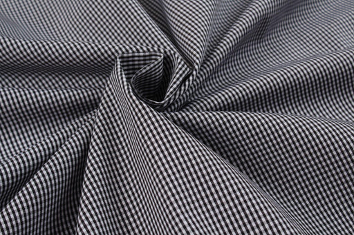 Micro-Vichy Poplin - BCI Cotton - 5 colors stock service-Fabric-FabricSight