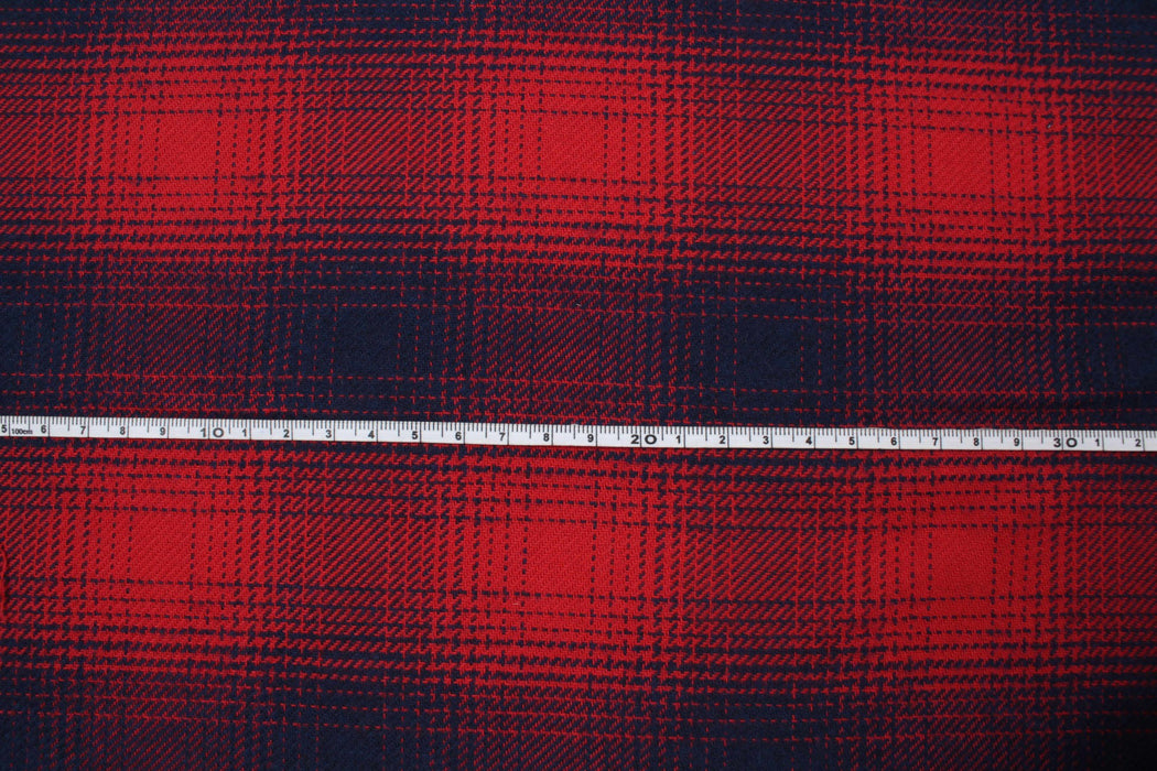Mid-Weight Cotton Flannel Checks for Over-Shirts and Bottoms-Fabric-FabricSight