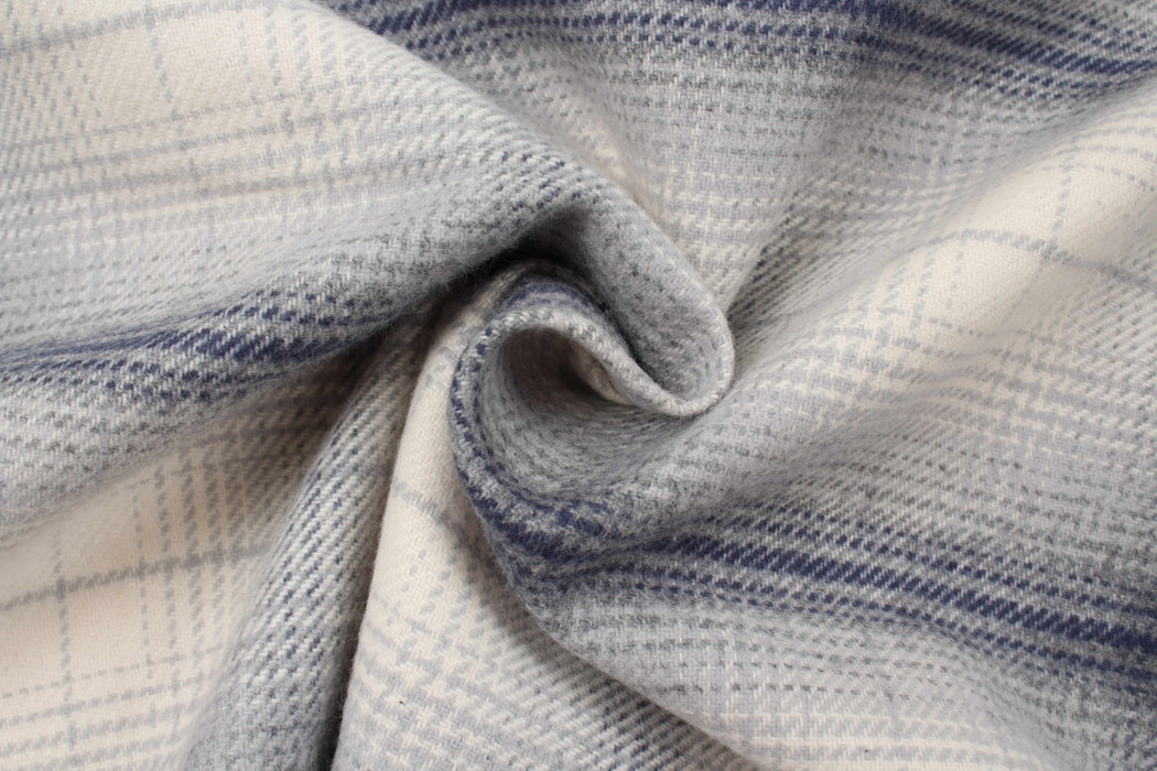 Mid-Weight Cotton Flannel Checks for Over-Shirts and Bottoms-Fabric-FabricSight