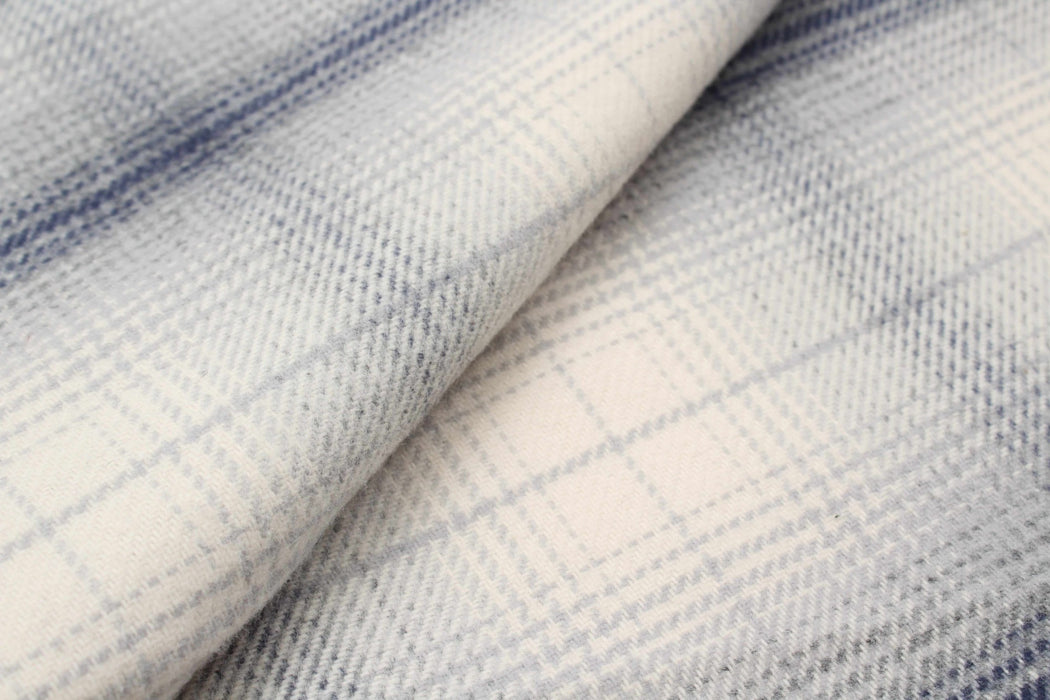 Mid-Weight Cotton Flannel Checks for Over-Shirts and Bottoms-Fabric-FabricSight