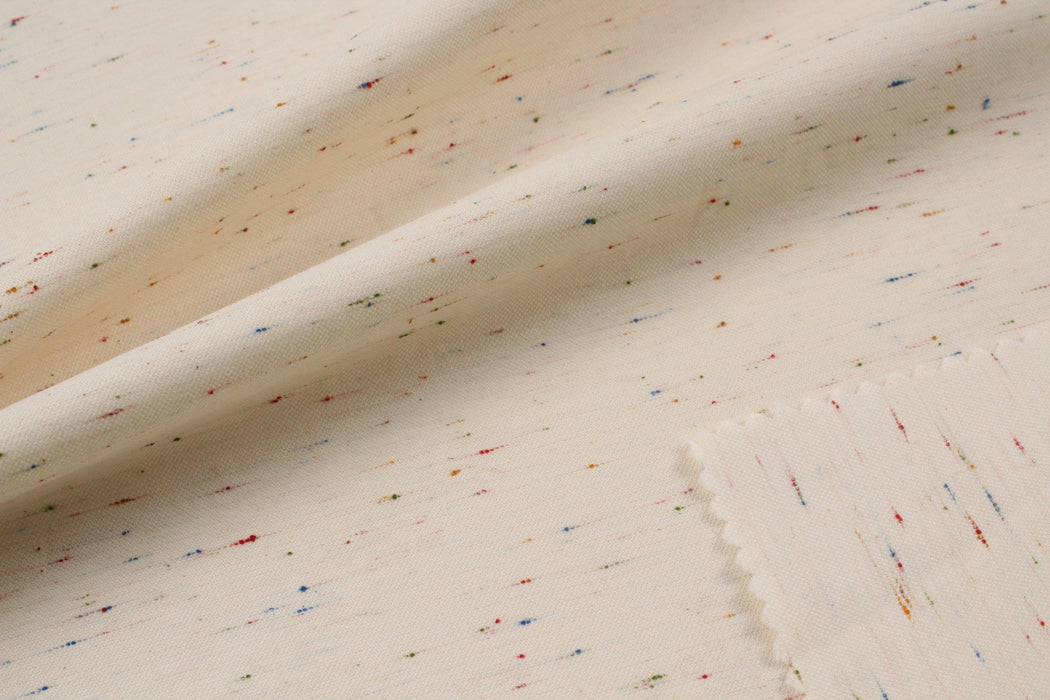 Multicolor Neps Cotton Canvas-Fabric-FabricSight
