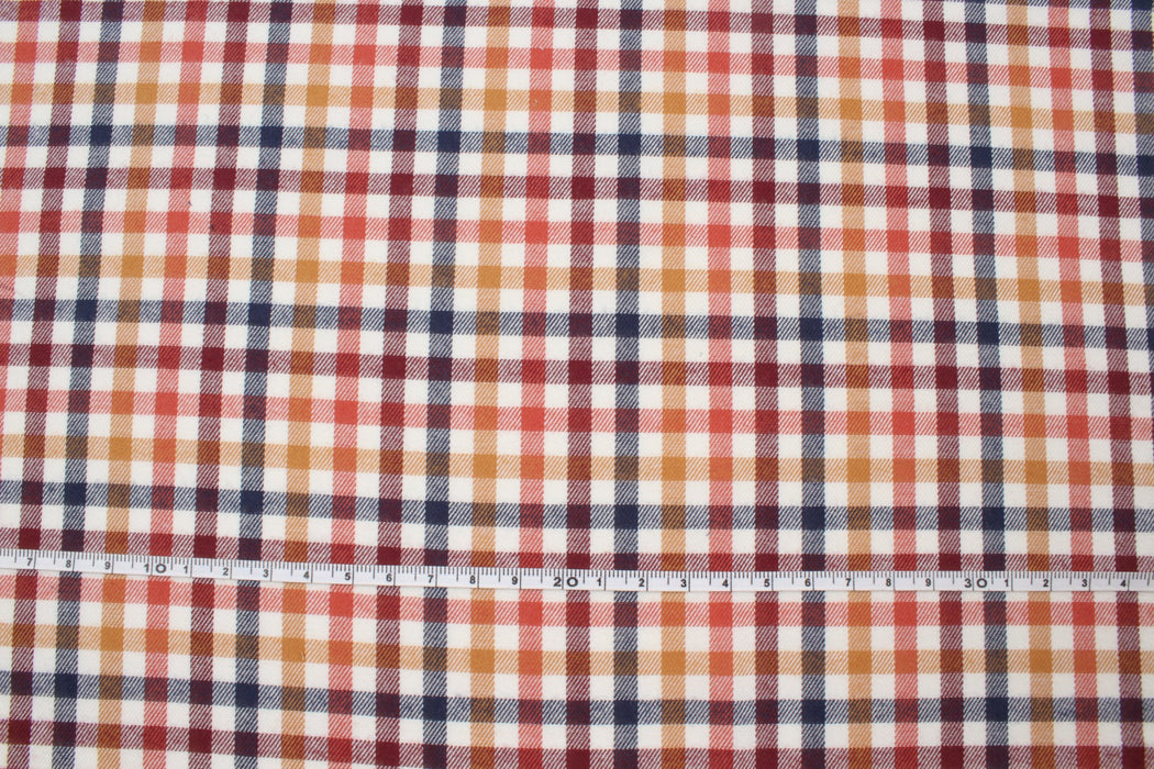 Muticolor Checks Cotton Flannel - 4 Variants Available-Fabric-FabricSight