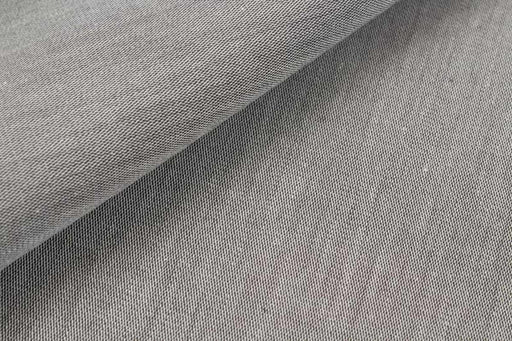 ORGANIC COTTON POPLIN - ANTI-BACTERIAL & HYDROPHOBIC FINISHING - Grey Melange-Fabric-FabricSight