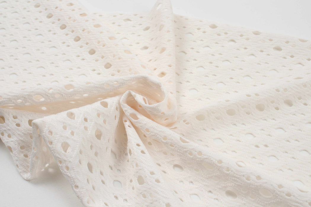 Openwork Knitted Jacquard for Swimwear-Fabric-FabricSight