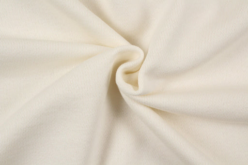 Organic Cotton Fleece, Soft touch - Off-white-Fabric-FabricSight