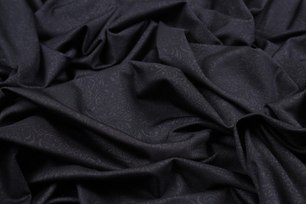 Performance Jersey for Swimwear and Sportswear - Damask Foil (1 Meter Remnant)-Remnant-FabricSight