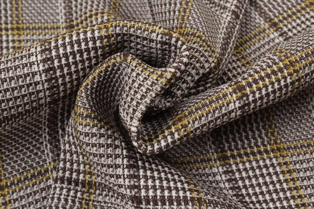 Poly Viscose Blend - Prince of Wales-Fabric-FabricSight