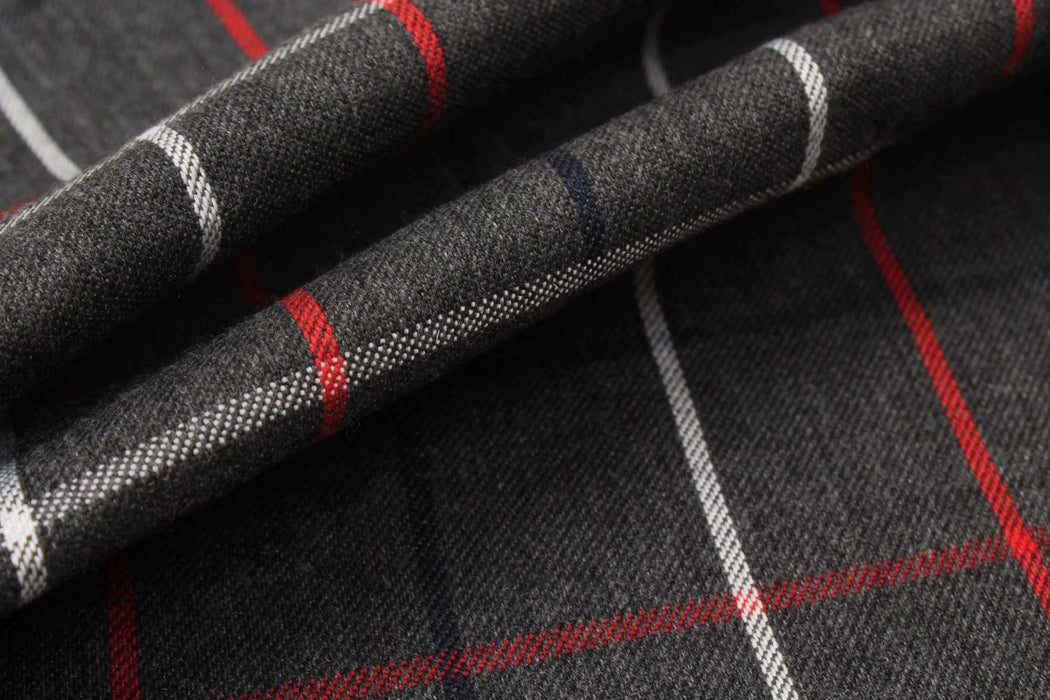 Poly Viscose Double Face - Checks-Fabric-FabricSight