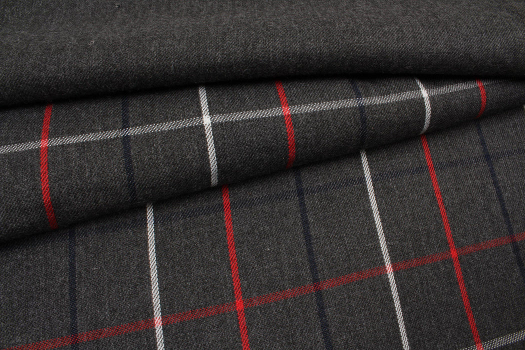 Poly Viscose Double Face - Checks-Fabric-FabricSight
