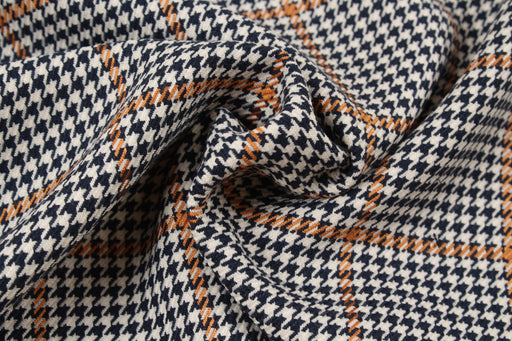 Poly Viscose Twill - Houndstooth Checks-Fabric-FabricSight