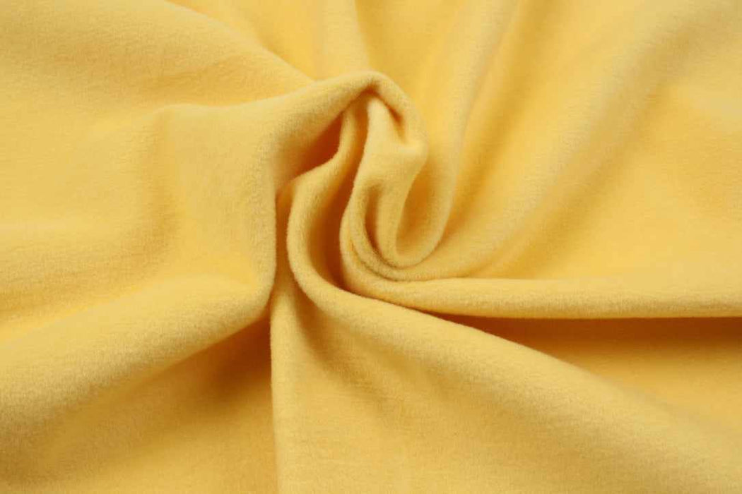 Premium Cotton Felt for Outwear - Yellow-Fabric-FabricSight