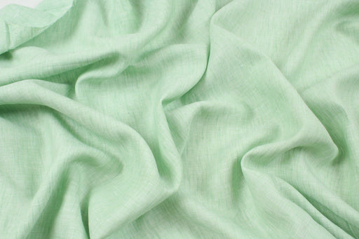 Premium Light-weight Linen - Yarn dyed - Green (Remnant)-Remnant-FabricSight
