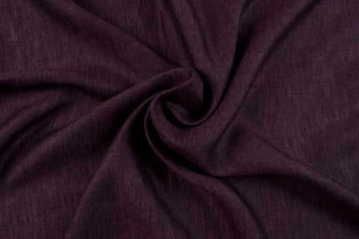 Premium Light-weight Linen - Yarn dyed - Melange Purple/Black-Fabric-FabricSight