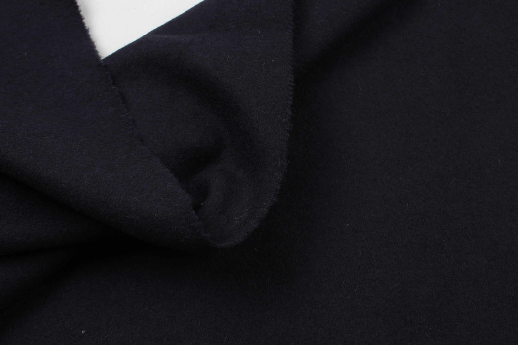 Premium Wool Blend for Coats - Navy-Fabric-FabricSight